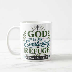 Mug Dieu Mon Refuge Éternel Verset Encourageant