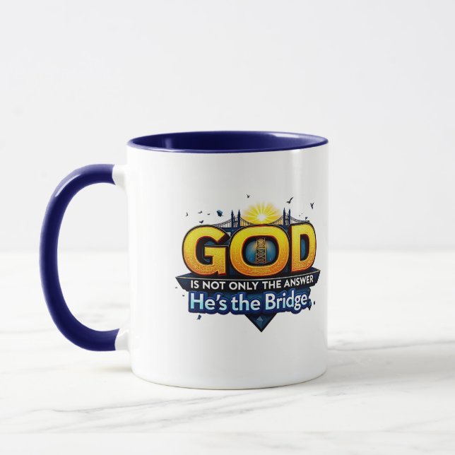 Mug "Dieu n'est pas seulement la réponse, il est le po (Gauche)