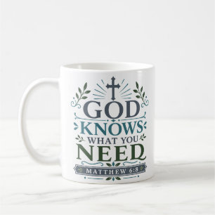 Mug Dieu sait ce dont vous avez besoin Citation de dév