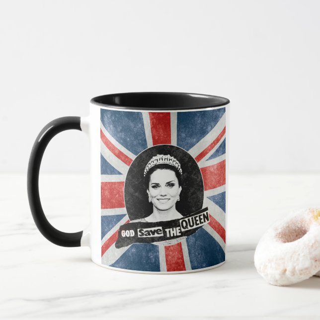 Mug Dieu Sauve La Reine - Kate Middleton (Avec donut)