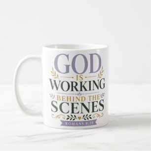 Mug Dieu Travaille Dans L'Ombre Citation De Foi Quotid