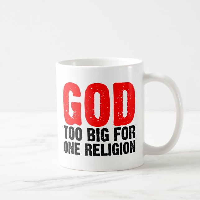 MUG DIEU TROP GRAND POUR UNE RELIGION (Droite)