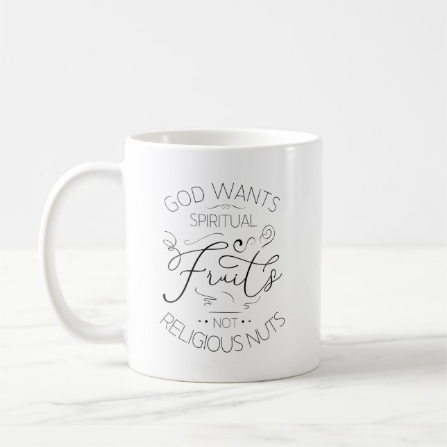 Mug Dieu veut des fruits spirituels et non des noix re (Gauche)