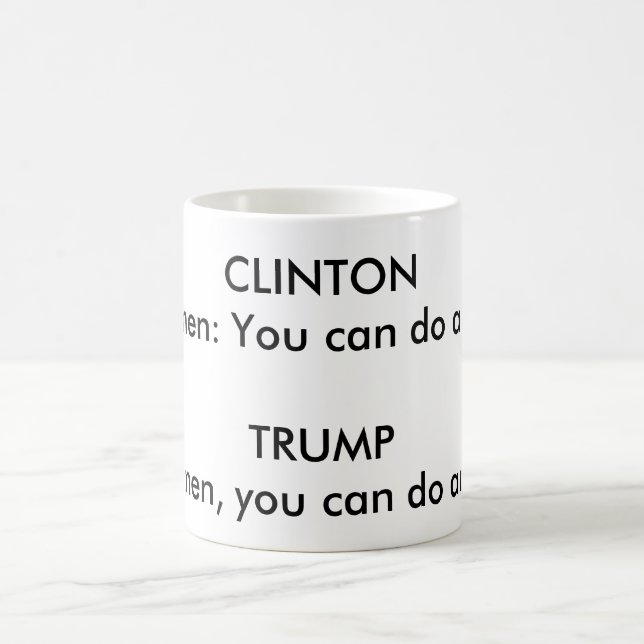 MUG "DIFFÉRENCE GRAMMATICALE ENTRE CLINTON ET L'ATOUT (Centre)