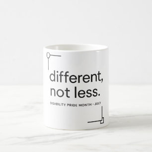 Mug Différent, Pas Moins Fierté de Handicap Minimali