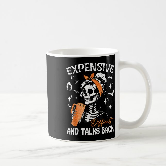 Mug Difficile &amp ; Parle Retour Halloween Mama Skele (Droite)