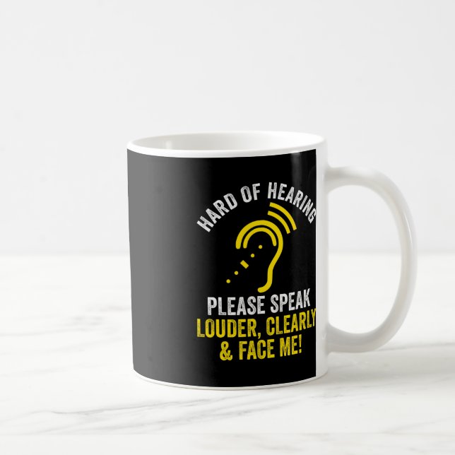 Mug Difficile d'oreille ASL Audience Défenseurs Sourds (Droite)