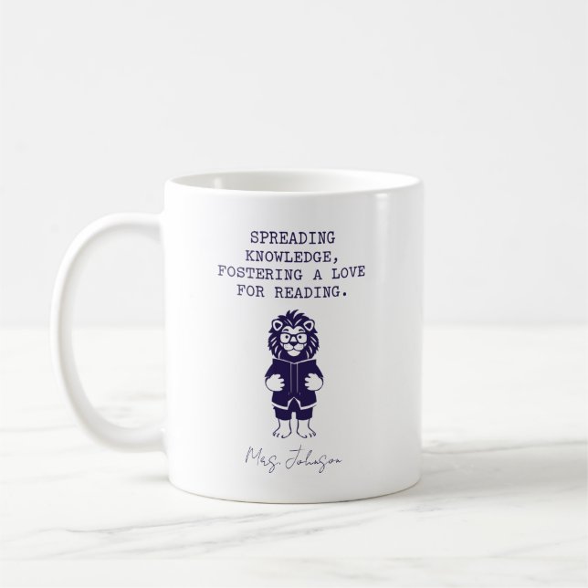 Mug Diffuser les connaissances et inspirer l'amour de  (Gauche)
