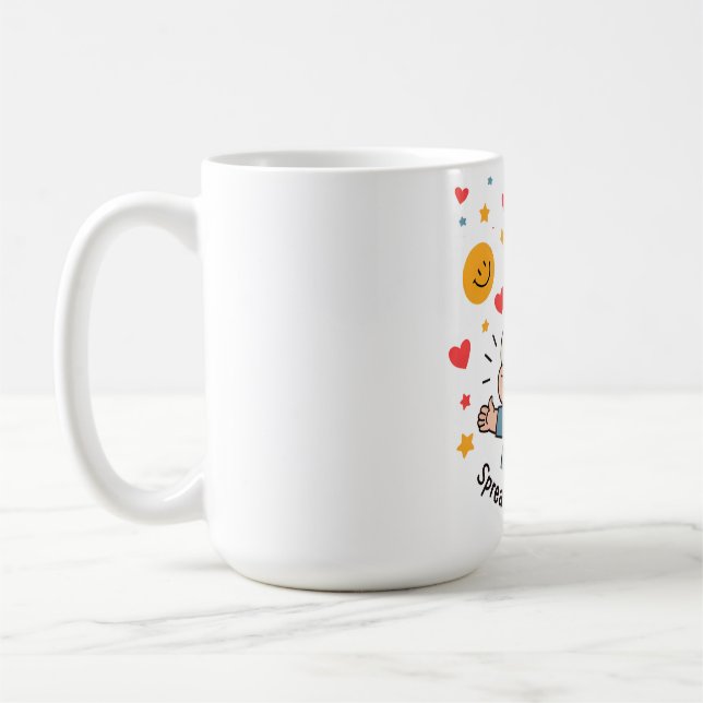 Mug Diffuser les sourires - Caricature de Doodle migno (Gauche)