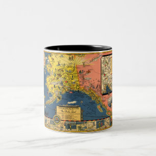 Mug d'illustration Vintage de l'Alaska