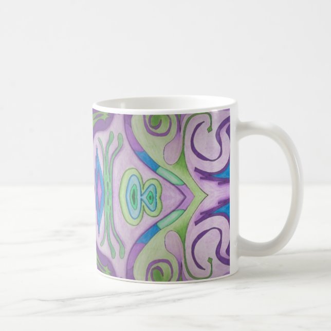 Mug d'Imaginaire vert pourpre (Droite)