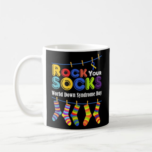 Mug Diminution De La Journée Du Syndrome Pour Lutter C (Gauche)