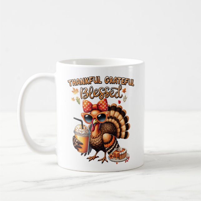 Mug Dinde de football reconnaissant bénie (Gauche)