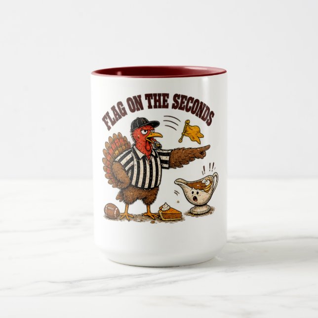 Mug Dinde de l'heure de Thanksgiving Design (Centre)