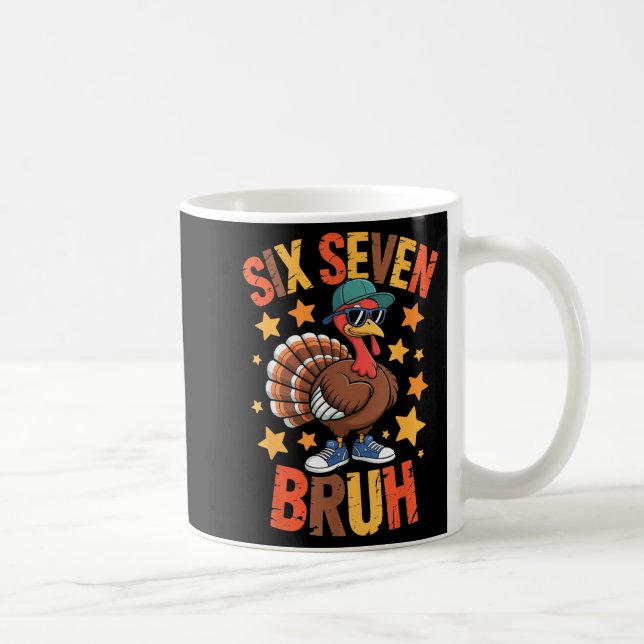 Mug Dinde drôle de Thanksgiving 67 Bruh automne ferme  (Droite)