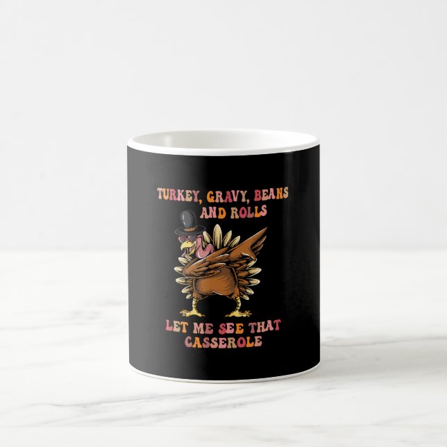 Mug Dinde Sauce Haricots Et Roulés Laissez-Moi  (Centre)