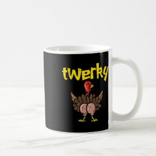 Mug Dinde Twerky Cul Fête drôle de Thanksgiving Twerk 