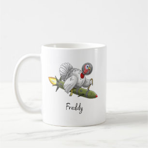 Mug Dindon de fusée de Thanksgiving