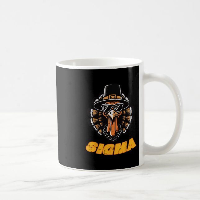 Mug Dindon de Thanksgiving Sigma Mème Cool Automne Hom (Droite)