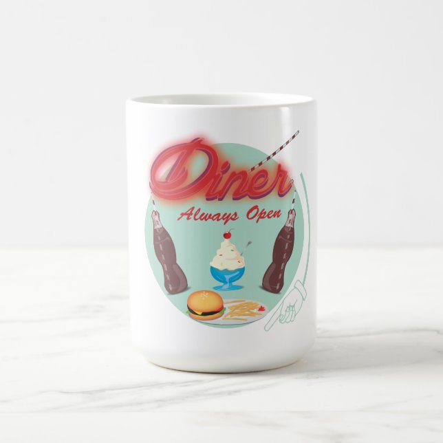 Mug Dîner Américain Rétro (Centre)
