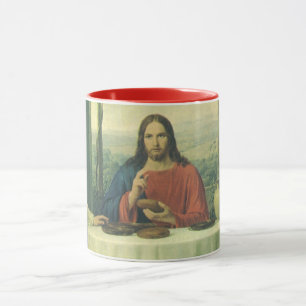Mug Dîner ancien à Emmaüs avec Jésus-Christ
