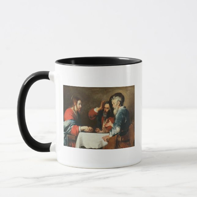 Mug Dîner chez Emmaus (huile sur la toile) 2 (Gauche)