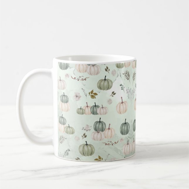 Mug Dîner d'action de grâces citrouille Fall Green (Gauche)