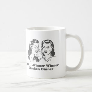 Mug Dîner de poulet de gagnant de gagnant drôle