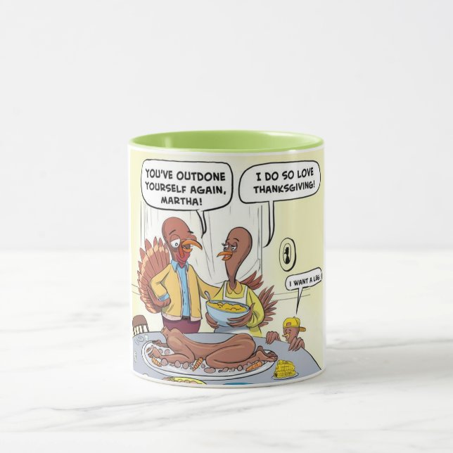 Mug Dîner Turquie Thankesgiving (Centre)