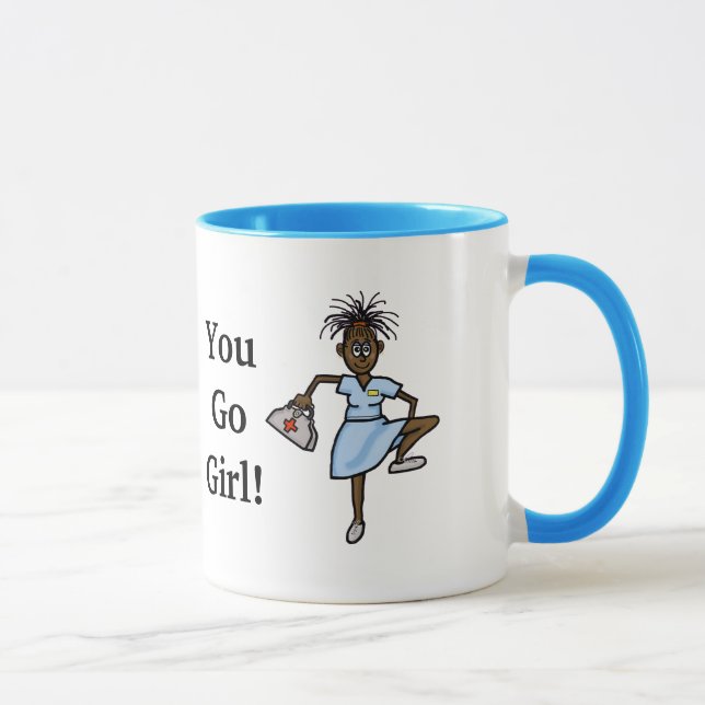 Mug d'infirmière afro-américaine (Droite)