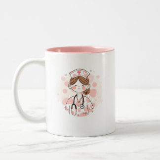 Mug d'infirmière mignonne cadeau personnalisé