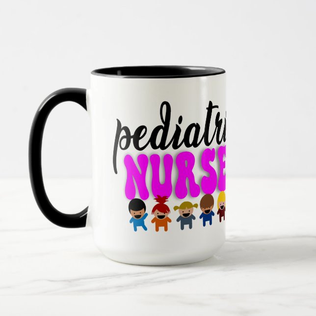 Mug d'infirmière pédiatrique personnalisé (Gauche)