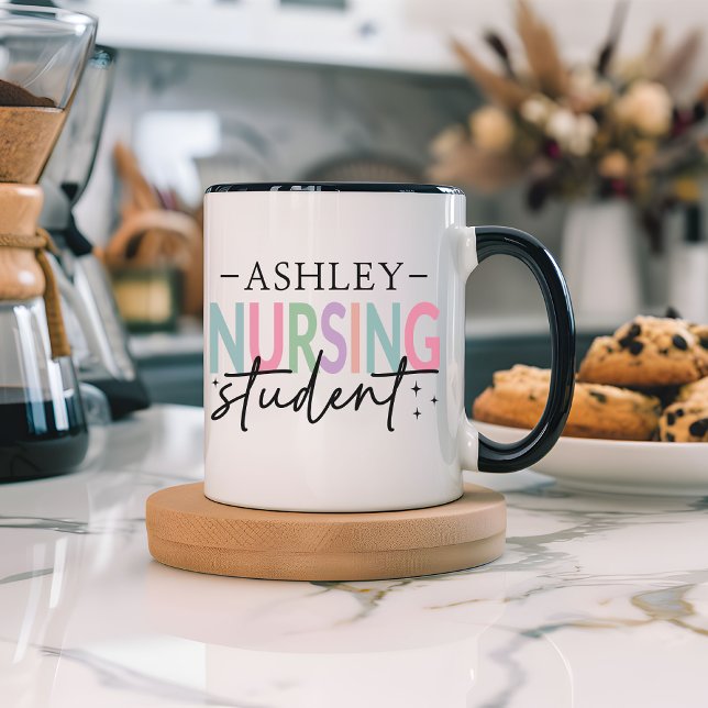 Mug d'infirmière personnalisé, Cadeau pour étudian (nurse mug, school nursing student mug, personalized nurse mug, nursing school gift for women,)
