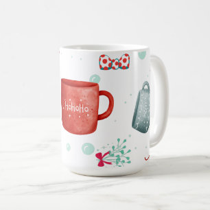 Mug Dingue mignon design moderne et traditionnel Noël