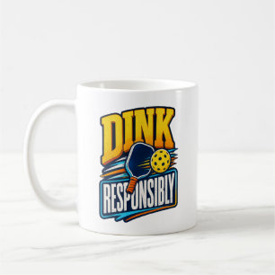Mug Dink de manière responsable Retro Pickleball Sport