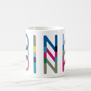 Mug Dink Pickleball Amusant Blue Green Pink Musique