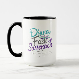 Mug Dinna Fash Sassenach avec la Mouche des libellules