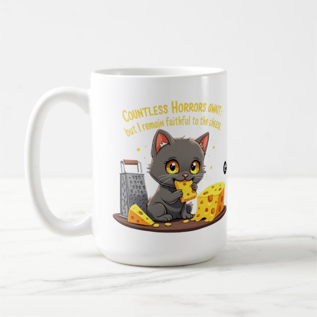 Mug  D'innombrables horreurs attendent, mais je reste  (Gauche)