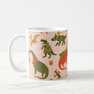 Mug Dino Christmas Party Tree Rex. Dinosaure à Père No