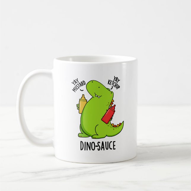 Mug Dino-Sauce Blague drôle de dinosaure  (Gauche)