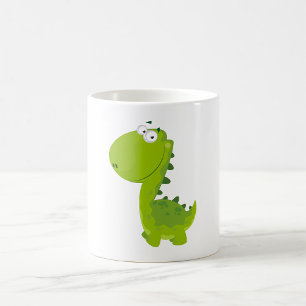 Mug Dino vert souriant