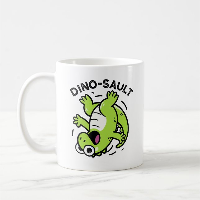 Mug Dinosault Funny Dinosaur Pun (Gauche)