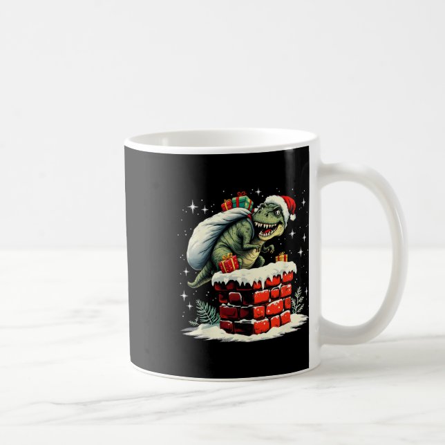 Mug Dinosaur Christmas Santa Xmas  (Droite)