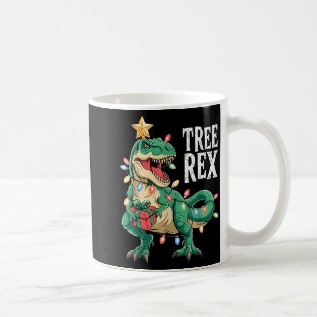 Mug Dinosaur Christmas Tree Rex Pajamas Men Boys Xmas  (Droite)