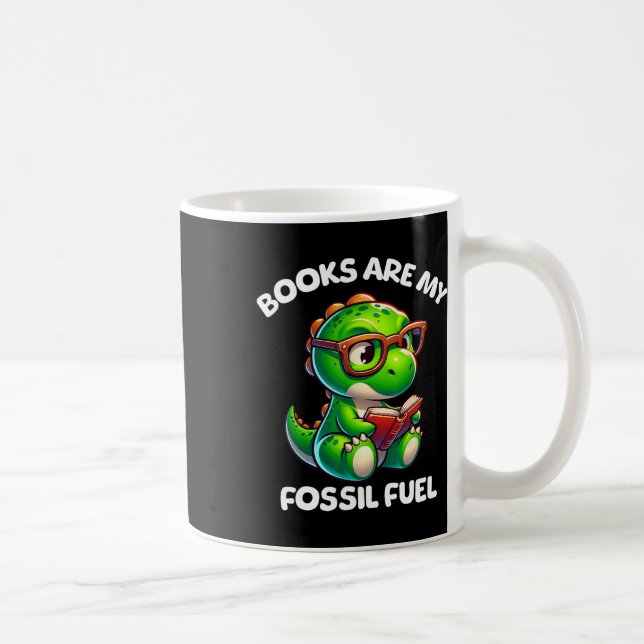 Mug Dinosaur Ck To School Reading Books Funny Quote  (Droite)