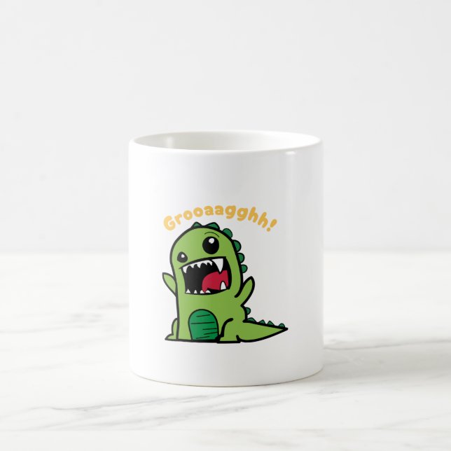 Mug Dinosaur Grooaagghh - Drôle Petit Dinosaur (Centre)