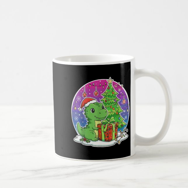 Mug Dinosaur Santa Hat Xmas Dinosaur Lover Adults Boy  (Droite)