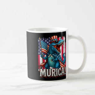 Mug Dinosaur T Rex Murica Drapeau Américain 4 Juillet
