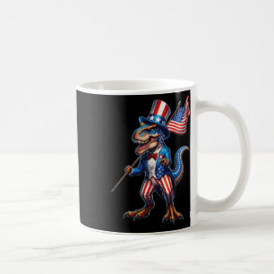 Mug Dinosaure 4 juillet T-rex Usa Patriotique Américai