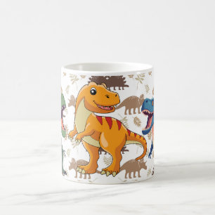 Mug Dinosaure avec préhistorique coloré• Dino pour enf